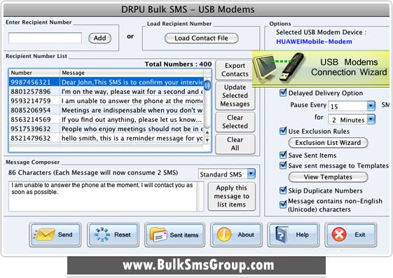 Mac Bulk Sms Software For Usb Modems For Mac